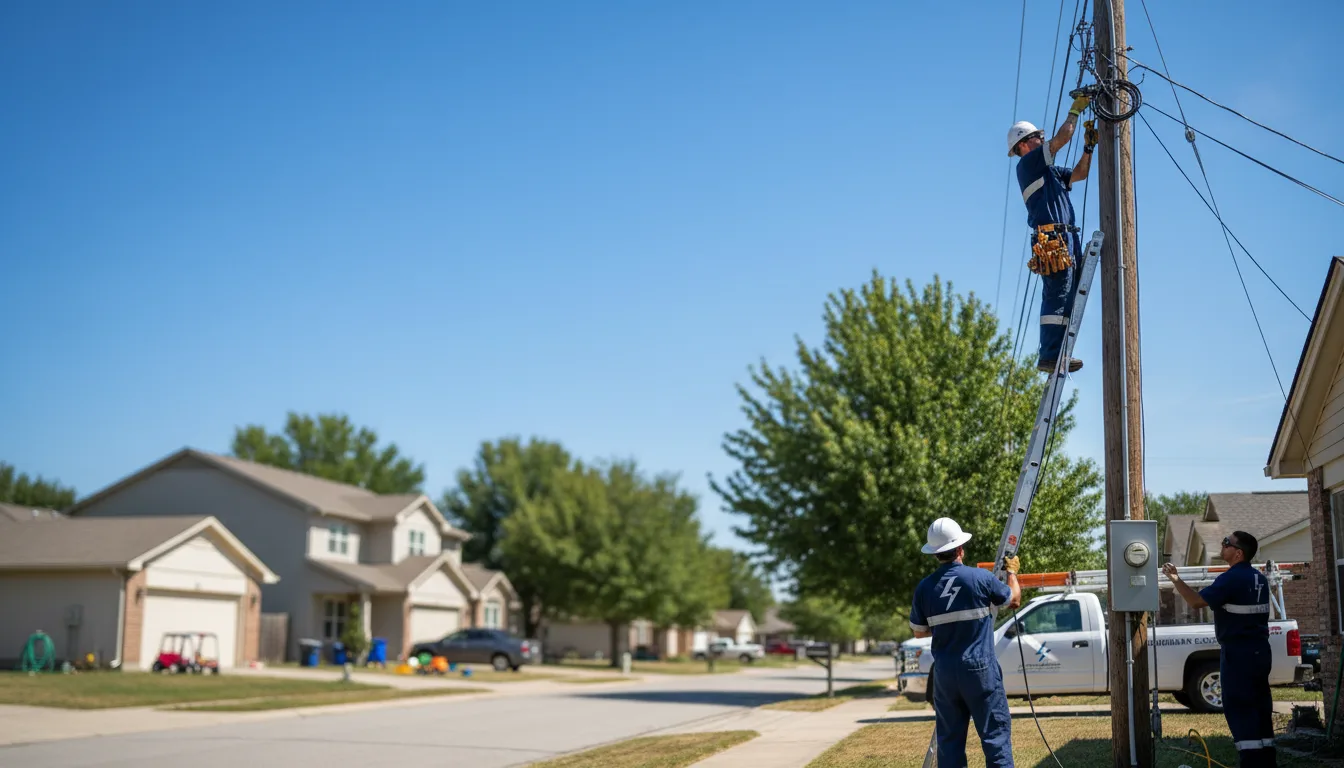 Residential electrician providing installation services in Carmen, ID